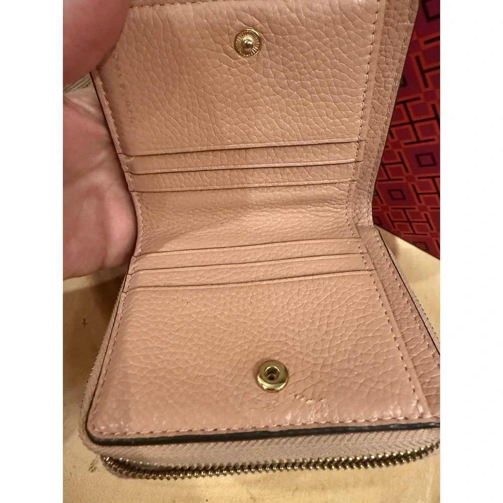 Tory Burch Thea‎ Web Small Satchel Bag & Wallet Set Pink Moon 2 Straps 796$